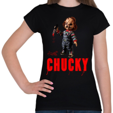 PRINTFASHION CHUCKY - Női póló - Fekete női póló