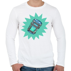 PRINTFASHION Chug Jug - Férfi hosszú ujjú póló - Fehér