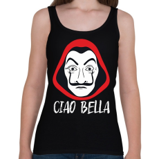 PRINTFASHION Ciao Bella - A nagy Pénzrablás - Money Heist - La Casa de Papel - Női atléta - Fekete