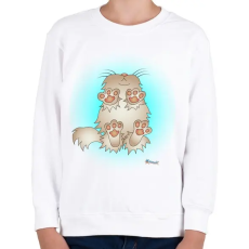 PRINTFASHION Cic alulról - Gyerek pulóver - Fehér