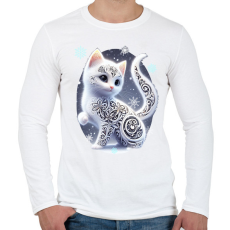 PRINTFASHION Cica alebrije stílusban - Férfi hosszú ujjú póló - Fehér