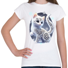 PRINTFASHION Cica alebrije stílusban - Női póló - Fehér