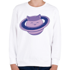 PRINTFASHION Cica bolygó - Gyerek pulóver - Fehér