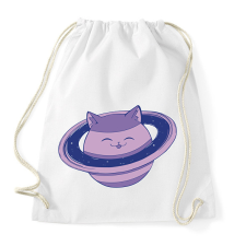 PRINTFASHION Cica bolygó - Sportzsák, Tornazsák - Fehér tornazsák