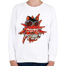 PRINTFASHION Cica - Cuki de veszélyes - Gyerek pulóver - Fehér gyerek pulóver, kardigán