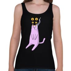 PRINTFASHION Cica és cigi - Női atléta - Fekete