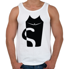 PRINTFASHION cica - Férfi atléta - Fehér