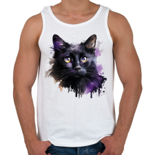 PRINTFASHION Cica - Férfi atléta - Fehér atléta, trikó