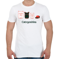 PRINTFASHION Cica - Férfi póló - Fehér férfi póló