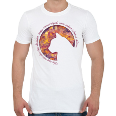 PRINTFASHION Cica - Férfi póló - Fehér