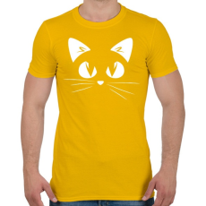 PRINTFASHION Cica - Férfi póló - Sárga