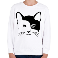 PRINTFASHION Cica - Gyerek pulóver - Fehér