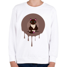PRINTFASHION Cica - Gyerek pulóver - Fehér