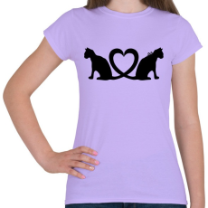 PRINTFASHION Cica imádat - Női póló - Viola