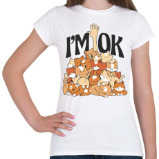 PRINTFASHION Cica kupac - Női póló - Fehér