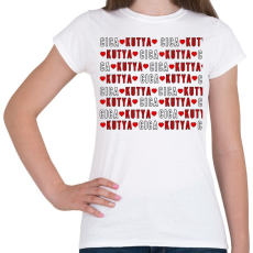 PRINTFASHION cica - kutya - Női póló - Fehér