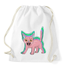 PRINTFASHION Cica LSD - Sportzsák, Tornazsák - Fehér