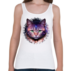 PRINTFASHION Cica - Női atléta - Fehér