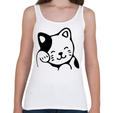 PRINTFASHION Cica - Női atléta - Fehér