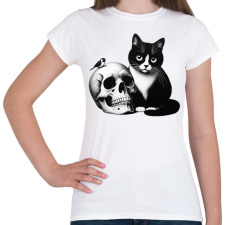 PRINTFASHION Cica - Női póló - Fehér női póló