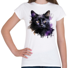 PRINTFASHION Cica - Női póló - Fehér