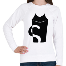 PRINTFASHION cica - Női pulóver - Fehér