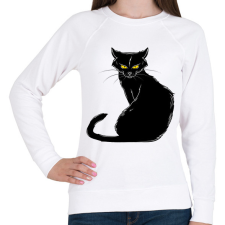 PRINTFASHION cica - Női pulóver - Fehér női pulóver, kardigán