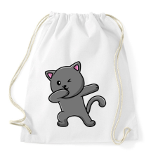PRINTFASHION Cica - Sportzsák, Tornazsák - Fehér tornazsák