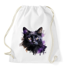 PRINTFASHION Cica - Sportzsák, Tornazsák - Fehér tornazsák