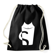 PRINTFASHION cica - Sportzsák, Tornazsák - Fekete tornazsák