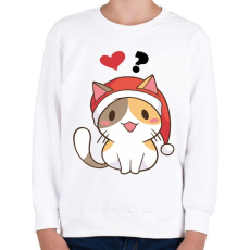 PRINTFASHION Cica - szeretsz ? - Gyerek pulóver - Fehér