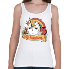 PRINTFASHION Cica - Szólíts unikornisnak - Női atléta - Fehér