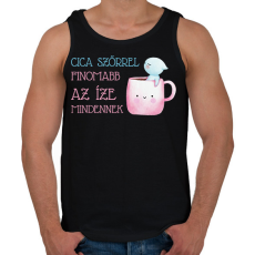 PRINTFASHION Cica szőrrel finomabb - Bögre - Férfi atléta - Fekete