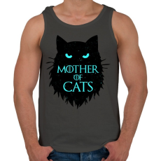 PRINTFASHION Cicák anyja - Férfi atléta - Sötétszürke