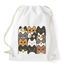 PRINTFASHION Cicák - Sportzsák, Tornazsák - Fehér tornazsák