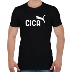PRINTFASHION CICAPUMA - Férfi póló - Fekete