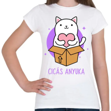 PRINTFASHION Cicás anyuka - Női póló - Fehér női póló