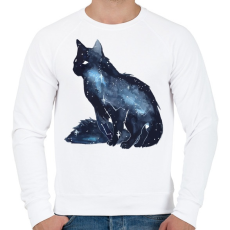 PRINTFASHION Cicás csillagkép - Férfi pulóver - Fehér