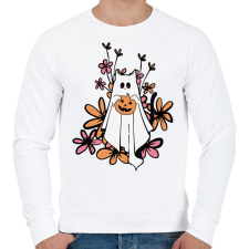 PRINTFASHION Cicás halloween - Férfi pulóver - Fehér férfi pulóver, kardigán