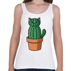 PRINTFASHION Cicás kaktusz - Női atléta - Fehér