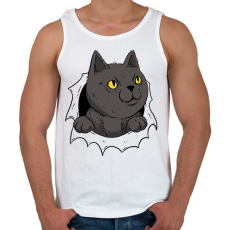 PRINTFASHION Cicás póló - Férfi atléta - Fehér