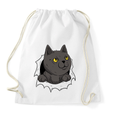 PRINTFASHION Cicás póló - Sportzsák, Tornazsák - Fehér tornazsák