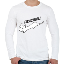 PRINTFASHION cicázNIKEll.b - Férfi hosszú ujjú póló - Fehér férfi póló