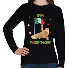 PRINTFASHION Cicc-cicc - Italy - Női pulóver - Fekete női pulóver, kardigán