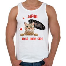 PRINTFASHION Cicc-cicc - Japan - Férfi atléta - Fehér atléta, trikó