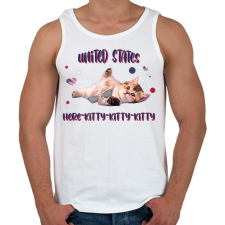 PRINTFASHION Cicc-cicc - United States - Férfi atléta - Fehér atléta, trikó