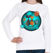 PRINTFASHION Ciclove - Női pulóver - Fehér női pulóver, kardigán