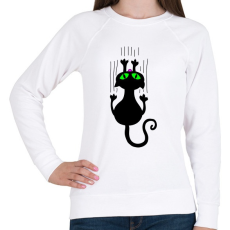 PRINTFASHION Cicmic, aki hazavár - Női pulóver - Fehér