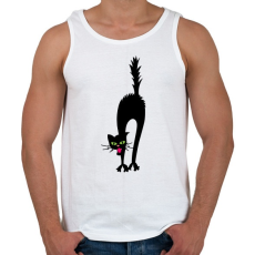 PRINTFASHION Cicmic megijedt - Férfi atléta - Fehér