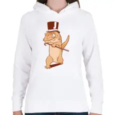PRINTFASHION cilimander - Női kapucnis pulóver - Fehér